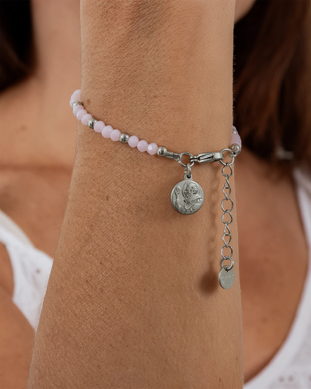 Pulsera San Benito Abad - Rosa - Imagen 2