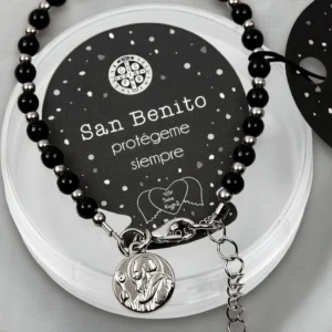 Pulsera Acero Gregoria - Negro (Piedra Onix)