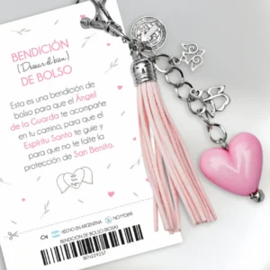Bendición de Bolso - Rosa - Llavero Charm San Benito