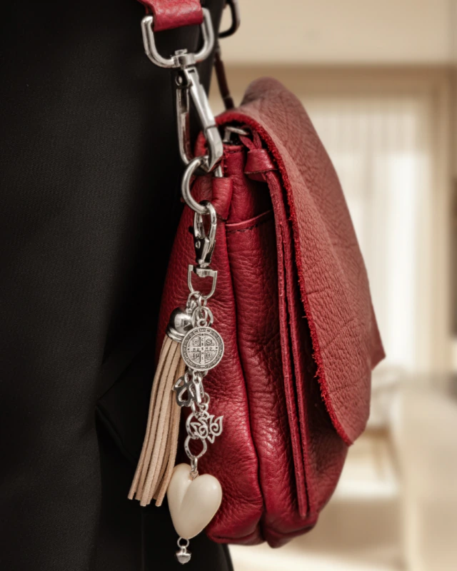 Bendición de Bolso - Nude - Llavero Charm San Benito - Imagen 2
