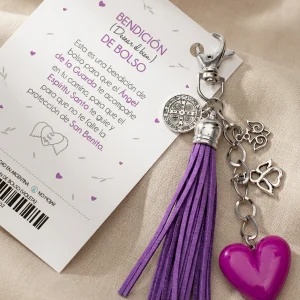 Bendición de Bolso – Violeta – Llavero Charm San Benito