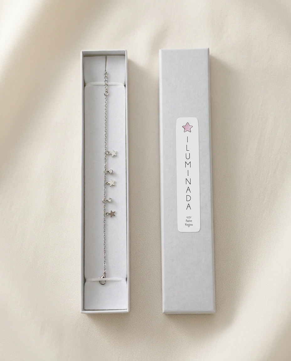 Pulsera Acero Strass Iluminada - Imagen 2