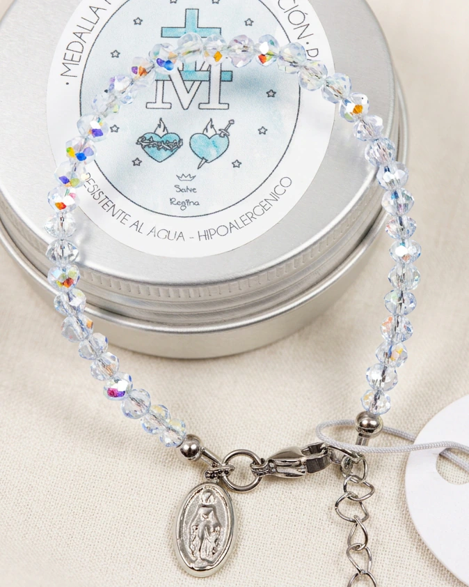 Pulsera Acero Medalla Milagrosa